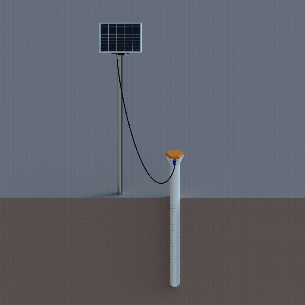 多層土壤墑情監測站結構圖